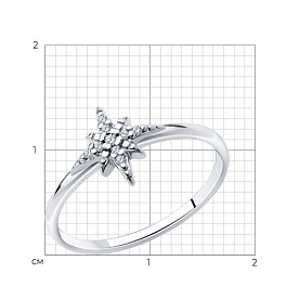 Кольцо SOKOLOV - Серебро 925, Фианит (арт. 94014216)