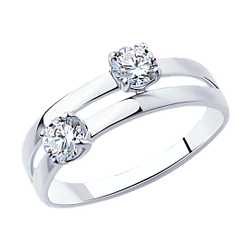 Кольцо SOKOLOV - Серебро 925, Фианит (арт. 94013086)