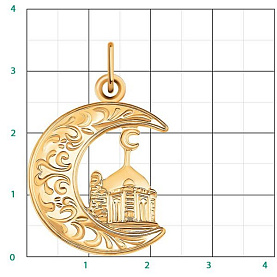 Подвеска Атолл - Золото 585 (арт. 3294)