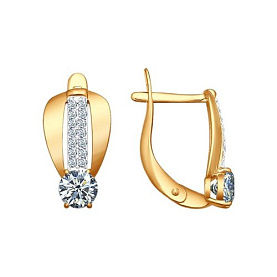 Серьги SOKOLOV - Серебро 925, Фианит (арт. 93020600)