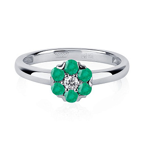 Кольцо Platinum Lab. - Платина 950 (арт. ПК-247И-01)