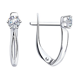 Серьги Diamant - Серебро 925, Фианит (арт. 94-120-01376-1)