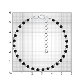 Браслет Diamant - Серебро 925, Шпинель (арт. 94-350-00109-1)