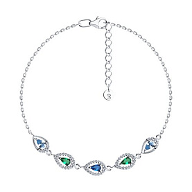 Браслет SOKOLOV - Серебро 925, Фианит (арт. 94051180)
