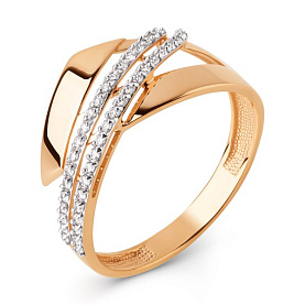 Кольцо ЮФ Династия - Золото 375, Фианит (арт. 025841-5102)