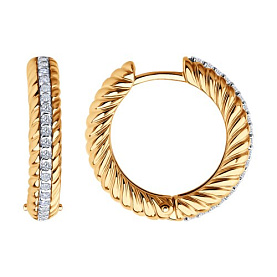 Серьги Diamant - Серебро 925, Фианит (арт. 93-120-02161-1)