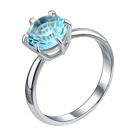 Кольцо Talant - Серебро 925, Кристалл (арт. 20-72-000Ч-17100)