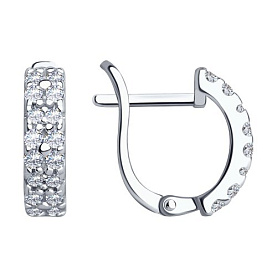 Серьги SOKOLOV - Серебро 925, Фианит (арт. 94021916)