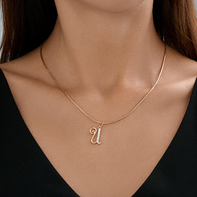 Подвеска Diamant - Золото 585, Фианит (арт. 51-130-02893-1)