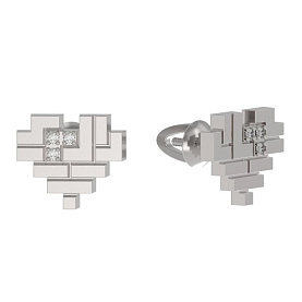 Серьги ООО "ЮК "Арина" - Серебро 925, Фианит (арт. 1038992-01110)