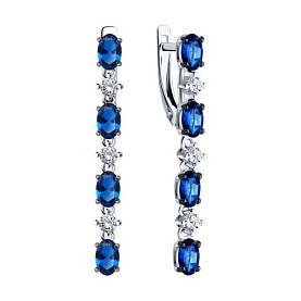 Серьги SOKOLOV - Серебро 925, Фианит (арт. 94026630)