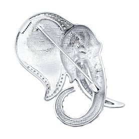 Брошь Diamant - Серебро 925, Фианит, Эмаль (арт. 94-140-00031-1)