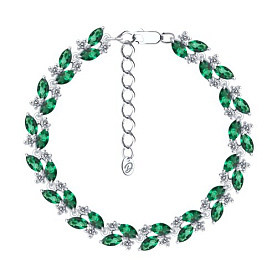 Браслет Diamant - Серебро 925, Синтетический ситалл , Фианит (арт. 94-350-02173-2)