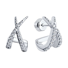 Серьги SOKOLOV - Серебро 925, Фианит (арт. 94026757)
