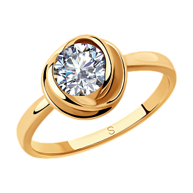 Кольцо SOKOLOV - Серебро 925, Фианит (арт. 93010792)