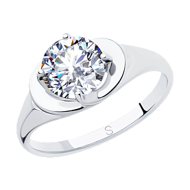 Кольцо SOKOLOV - Серебро 925, Фианит (арт. 94012825)