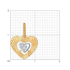 Подвеска SOKOLOV - Золото 375, Фианит (арт. 035341-4)