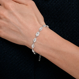 Браслет SOKOLOV - Серебро 925, Фианит (арт. 94051628)