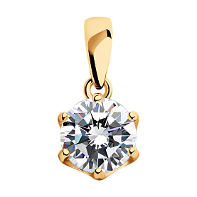 Подвеска SOKOLOV - Серебро 925, Фианит (арт. 93030286)