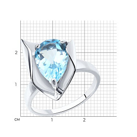 Кольцо SOKOLOV - Серебро 925, Топаз (арт. 92011970)