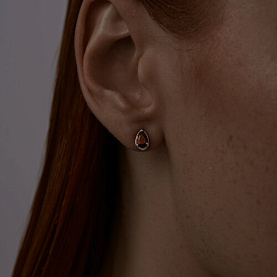 Серьги SOKOLOV - Серебро 925, Гранат (арт. 92022550)