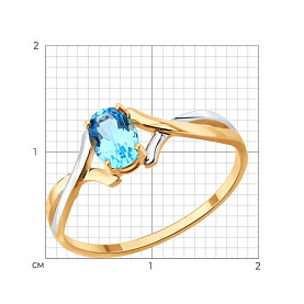 Кольцо SOKOLOV - Золото 585, Топаз (арт. 717300)