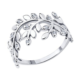 Кольцо SOKOLOV - Серебро 925, Фианит (арт. 94013810)