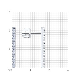 Серьги SOKOLOV - Серебро 925, Фианит (арт. 94027085)