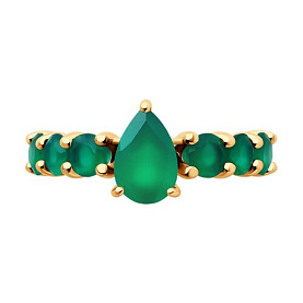 Кольцо SOKOLOV - Серебро 925, Агат (арт. 92014503)