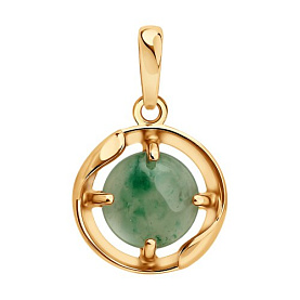 Подвеска SOKOLOV - Серебро 925, Жадеит (арт. 83030360)