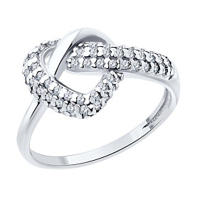 Кольцо SOKOLOV - Серебро 925, Фианит (арт. 94013840)