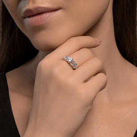 Кольцо SOKOLOV - Серебро 925, Фианит (арт. 94014176)