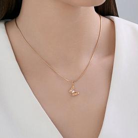 Подвеска SOKOLOV - Золото 585, Фианит (арт. 036813)