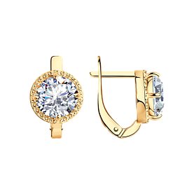 Серьги SOKOLOV - Серебро 925, Фианит (арт. 93021143)