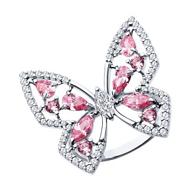 Кольцо SOKOLOV - Серебро 925, Фианит (арт. 94014229)