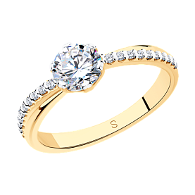 Кольцо SOKOLOV - Серебро 925, Фианит (арт. 93011091)