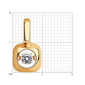 Подвеска Diamant - Серебро 925, Фианит (арт. 93-130-01732-1)