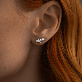 Серьги SOKOLOV - Серебро 925, Фианит (арт. 94025874)