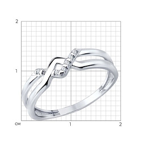 Кольцо SOKOLOV - Серебро 925, Фианит (арт. 94014838)