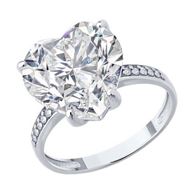 Кольцо SOKOLOV - Серебро 925, Фианит (арт. 94014425)