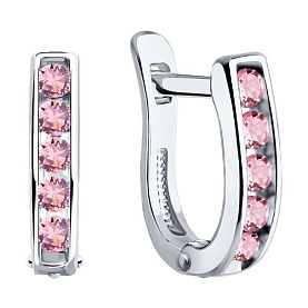 Серьги SOKOLOV - Серебро 925, Фианит (арт. 94026403)