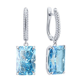 Серьги SOKOLOV - Серебро 925, Фианит (арт. 94027348)