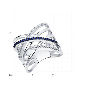 Кольцо SOKOLOV - Серебро 925, Фианит (арт. 94013671)