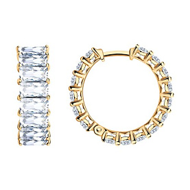 Серьги SOKOLOV - Серебро 925, Фианит (арт. 93022478)