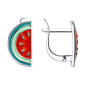 Серьги SOKOLOV - Серебро 925, Эмаль (арт. 94024096)