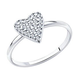 Кольцо SOKOLOV - Серебро 925, Фианит (арт. 94014053)