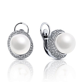 Серьги Platinum Lab. - Платина 950 (арт. ПС-293-01)