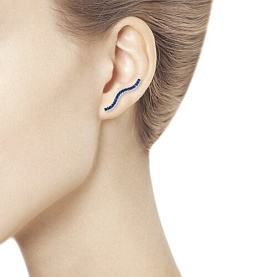 Серьги SOKOLOV - Серебро 925, Фианит (арт. 94023861)