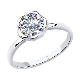 Кольцо SOKOLOV - Серебро 925, Фианит (арт. 94012957)