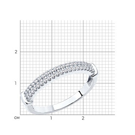 Кольцо SOKOLOV - Серебро 925, Фианит (арт. 94011573)